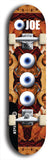 Skateboard deck: Limited edition, North American maple skateboard deck designed by underground artist BellyRash - available widths 7.5 to 8.5 inches in both mellow concave and steep concave shapes. Artwork: EYEBALL JOE logo brand popsicle-shaped deck 