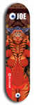 Skateboard deck: Limited edition, North American maple skateboard deck designed by underground artist BellyRash - available widths 7.5 to 8.5 inches in both mellow concave and steep concave shapes. Artwork: EYEBALL JOE logo brand popsicle-shaped deck 