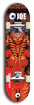 Skateboard deck: Limited edition, North American maple skateboard deck designed by underground artist BellyRash - available widths 7.5 to 8.5 inches in both mellow concave and steep concave shapes. Artwork: EYEBALL JOE logo brand popsicle-shaped deck 