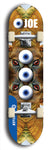 Skateboard deck: Limited edition, North American maple skateboard deck designed by underground artist BellyRash - available widths 7.5 to 8.5 inches in both mellow concave and steep concave shapes. Artwork: EYEBALL JOE logo brand popsicle-shaped deck 