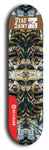 Skateboard deck: Limited edition, North American maple skateboard deck designed by underground artist BellyRash - available widths 7.5 to 8.5 inches in both mellow concave and steep concave shapes. Artwork: DEAD SAINT logo brand popsicle-shaped deck 