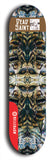 Skateboard deck: Limited edition, North American maple skateboard deck designed by underground artist BellyRash - available widths 7.5 to 8.5 inches in both mellow concave and steep concave shapes. Artwork: DEAD SAINT logo brand popsicle-shaped deck 