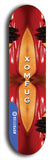 Skateboard deck: Limited edition, North American maple skateboard deck designed by underground artist BellyRash - available widths 7.5 to 8.5 inches in both mellow concave and steep concave shapes. Artwork: XOMFUG logo brand popsicle-shaped deck