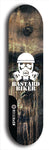 Skateboard deck: Limited edition, North American maple skateboard deck designed by underground artist BellyRash - available widths 7.5 to 8.5 inches in both mellow concave and steep concave shapes. Artwork: BASTARD BIKER logo brand popsicle-shaped deck with mechanical design in background