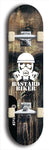 Skateboard deck: Limited edition, North American maple skateboard deck designed by underground artist BellyRash - available widths 7.5 to 8.5 inches in both mellow concave and steep concave shapes. Artwork: BASTARD BIKER logo brand popsicle-shaped deck with mechanical design in background