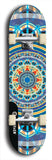 Skateboard deck: Limited edition, North American maple skateboard deck designed by underground artist BellyRash - available widths 7.5 to 8.5 inches in both mellow concave and steep concave shapes. Artwork: DHARMAMECHANIC logo brand popsicle-shaped deck 