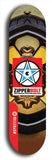 Skateboard deck: Limited edition, North American maple skateboard deck designed by underground artist BellyRash - available widths 7.5 to 8.5 inches in both mellow concave and steep concave shapes. Artwork: ZIPPERBOLT logo brand popsicle-shaped deck