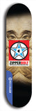 Skateboard deck: Limited edition, North American maple skateboard deck designed by underground artist BellyRash - available widths 7.5 to 8.5 inches in both mellow concave and steep concave shapes. Artwork: ZIPPERBOLT logo brand popsicle-shaped deck