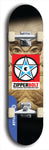 Skateboard deck: Limited edition, North American maple skateboard deck designed by underground artist BellyRash - available widths 7.5 to 8.5 inches in both mellow concave and steep concave shapes. Artwork: ZIPPERBOLT logo brand popsicle-shaped deck