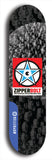 Skateboard deck: Limited edition, North American maple skateboard deck designed by underground artist BellyRash - available widths 7.5 to 8.5 inches in both mellow concave and steep concave shapes. Artwork: ZIPPERBOLT logo brand popsicle-shaped deck