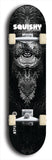 Skateboard deck: Limited edition, North American maple skateboard deck designed by underground artist BellyRash - available widths 7.5 to 8.5 inches in both mellow concave and steep concave shapes. Artwork: SQUISHY logo brand popsicle-shaped deck