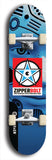 Skateboard deck: Limited edition, North American maple skateboard deck designed by underground artist BellyRash - available widths 7.5 to 8.5 inches in both mellow concave and steep concave shapes. Artwork: ZIPPERBOLT logo brand popsicle-shaped deck