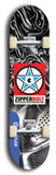 Skateboard deck: Limited edition, North American maple skateboard deck designed by underground artist BellyRash - available widths 7.5 to 8.5 inches in both mellow concave and steep concave shapes. Artwork: ZIPPERBOLT logo brand popsicle-shaped deck