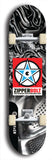 Skateboard deck: Limited edition, North American maple skateboard deck designed by underground artist BellyRash - available widths 7.5 to 8.5 inches in both mellow concave and steep concave shapes. Artwork: ZIPPERBOLT logo brand popsicle-shaped deck