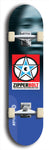 Skateboard deck: Limited edition, North American maple skateboard deck designed by underground artist BellyRash - available widths 7.5 to 8.5 inches in both mellow concave and steep concave shapes. Artwork: ZIPPERBOLT logo brand popsicle-shaped deck