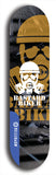 Skateboard deck: Limited edition, North American maple skateboard deck designed by underground artist BellyRash - available widths 7.5 to 8.5 inches in both mellow concave and steep concave shapes. Artwork: BASTARD BIKER logo brand popsicle-shaped deck with mechanical design in background