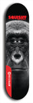 Skateboard deck: Limited edition, North American maple skateboard deck designed by underground artist BellyRash - available widths 7.5 to 8.5 inches in both mellow concave and steep concave shapes. Artwork: SQUISHY logo brand popsicle-shaped deck