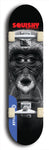 Skateboard deck: Limited edition, North American maple skateboard deck designed by underground artist BellyRash - available widths 7.5 to 8.5 inches in both mellow concave and steep concave shapes. Artwork: SQUISHY logo brand popsicle-shaped deck