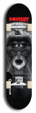 Skateboard deck: Limited edition, North American maple skateboard deck designed by underground artist BellyRash - available widths 7.5 to 8.5 inches in both mellow concave and steep concave shapes. Artwork: SQUISHY logo brand popsicle-shaped deck