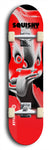 Skateboard deck: Limited edition, North American maple skateboard deck designed by underground artist BellyRash - available widths 7.5 to 8.5 inches in both mellow concave and steep concave shapes. Artwork: SQUISHY logo brand popsicle-shaped deck