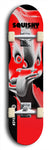 Skateboard deck: Limited edition, North American maple skateboard deck designed by underground artist BellyRash - available widths 7.5 to 8.5 inches in both mellow concave and steep concave shapes. Artwork: SQUISHY logo brand popsicle-shaped deck