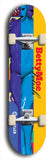 Skateboard deck: Limited edition, North American maple skateboard deck designed by underground artist BellyRash - available widths 7.5 to 8.5 inches in both mellow concave and steep concave shapes. Artwork: BETTYMOE FETISH logo brand popsicle-shaped deck with shapely erotic plastic mannequin