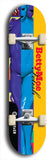 Skateboard deck: Limited edition, North American maple skateboard deck designed by underground artist BellyRash - available widths 7.5 to 8.5 inches in both mellow concave and steep concave shapes. Artwork: BETTYMOE FETISH logo brand popsicle-shaped deck with shapely erotic plastic mannequin