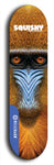 Skateboard deck: Limited edition, North American maple skateboard deck designed by underground artist BellyRash - available widths 7.5 to 8.5 inches in both mellow concave and steep concave shapes. Artwork: SQUISHY logo brand popsicle-shaped deck