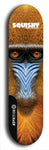 Skateboard deck: Limited edition, North American maple skateboard deck designed by underground artist BellyRash - available widths 7.5 to 8.5 inches in both mellow concave and steep concave shapes. Artwork: SQUISHY logo brand popsicle-shaped deck