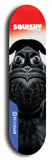 Skateboard deck: Limited edition, North American maple skateboard deck designed by underground artist BellyRash - available widths 7.5 to 8.5 inches in both mellow concave and steep concave shapes. Artwork: SQUISHY logo brand popsicle-shaped deck