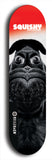 Skateboard deck: Limited edition, North American maple skateboard deck designed by underground artist BellyRash - available widths 7.5 to 8.5 inches in both mellow concave and steep concave shapes. Artwork: SQUISHY logo brand popsicle-shaped deck