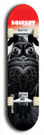 Skateboard deck: Limited edition, North American maple skateboard deck designed by underground artist BellyRash - available widths 7.5 to 8.5 inches in both mellow concave and steep concave shapes. Artwork: SQUISHY logo brand popsicle-shaped deck