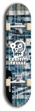 Skateboard deck: Limited edition, North American maple skateboard deck designed by underground artist BellyRash - available widths 7.5 to 8.5 inches in both mellow concave and steep concave shapes. Artwork: GRAFFITI SKULLZ logo brand popsicle-shaped deck with graffiti or street art background