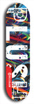 Skateboard deck: Limited edition, North American maple skateboard deck designed by underground artist BellyRash - available widths 7.5 to 8.5 inches in both mellow concave and steep concave shapes. Artwork: PLUSH logo brand popsicle-shaped deck