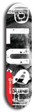 Skateboard deck: Limited edition, North American maple skateboard deck designed by underground artist BellyRash - available widths 7.5 to 8.5 inches in both mellow concave and steep concave shapes. Artwork: PLUSH logo brand popsicle-shaped deck