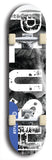 Skateboard deck: Limited edition, North American maple skateboard deck designed by underground artist BellyRash - available widths 7.5 to 8.5 inches in both mellow concave and steep concave shapes. Artwork: PLUSH logo brand popsicle-shaped deck