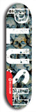 Skateboard deck: Limited edition, North American maple skateboard deck designed by underground artist BellyRash - available widths 7.5 to 8.5 inches in both mellow concave and steep concave shapes. Artwork: PLUSH logo brand popsicle-shaped deck