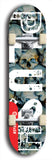 Skateboard deck: Limited edition, North American maple skateboard deck designed by underground artist BellyRash - available widths 7.5 to 8.5 inches in both mellow concave and steep concave shapes. Artwork: PLUSH logo brand popsicle-shaped deck