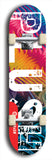 Skateboard deck: Limited edition, North American maple skateboard deck designed by underground artist BellyRash - available widths 7.5 to 8.5 inches in both mellow concave and steep concave shapes. Artwork: PLUSH logo brand popsicle-shaped deck