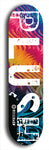 Skateboard deck: Limited edition, North American maple skateboard deck designed by underground artist BellyRash - available widths 7.5 to 8.5 inches in both mellow concave and steep concave shapes. Artwork: PLUSH logo brand popsicle-shaped deck