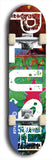 Skateboard deck: Limited edition, North American maple skateboard deck designed by underground artist BellyRash - available widths 7.5 to 8.5 inches in both mellow concave and steep concave shapes. Artwork: PLUSH logo brand popsicle-shaped deck