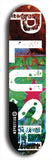 Skateboard deck: Limited edition, North American maple skateboard deck designed by underground artist BellyRash - available widths 7.5 to 8.5 inches in both mellow concave and steep concave shapes. Artwork: PLUSH logo brand popsicle-shaped deck