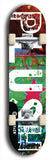 Skateboard deck: Limited edition, North American maple skateboard deck designed by underground artist BellyRash - available widths 7.5 to 8.5 inches in both mellow concave and steep concave shapes. Artwork: PLUSH logo brand popsicle-shaped deck