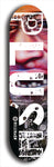 Skateboard deck: Limited edition, North American maple skateboard deck designed by underground artist BellyRash - available widths 7.5 to 8.5 inches in both mellow concave and steep concave shapes. Artwork: PLUSH logo brand popsicle-shaped deck