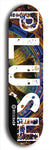 Skateboard deck: Limited edition, North American maple skateboard deck designed by underground artist BellyRash - available widths 7.5 to 8.5 inches in both mellow concave and steep concave shapes. Artwork: PLUSH logo brand popsicle-shaped deck