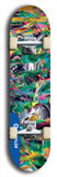 Skateboard deck: Limited edition, North American maple skateboard deck designed by underground artist BellyRash - available widths 7.5 to 8.5 inches in both mellow concave and steep concave shapes. Artwork: ABEX LIQUID brand popsicle-shaped with a multi-colored swirling patterned background