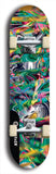 Skateboard deck: Limited edition, North American maple skateboard deck designed by underground artist BellyRash - available widths 7.5 to 8.5 inches in both mellow concave and steep concave shapes. Artwork: ABEX LIQUID brand popsicle-shaped with a multi-colored swirling patterned background