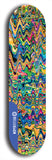 Skateboard deck: Limited edition, North American maple skateboard deck designed by underground artist BellyRash - available widths 7.5 to 8.5 inches in both mellow concave and steep concave shapes. Artwork: ABEX LIQUID brand popsicle-shaped with a multi-colored swirling patterned background