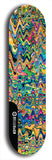 Skateboard deck: Limited edition, North American maple skateboard deck designed by underground artist BellyRash - available widths 7.5 to 8.5 inches in both mellow concave and steep concave shapes. Artwork: ABEX LIQUID brand popsicle-shaped with a multi-colored swirling patterned background