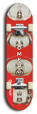 Skateboard deck: Limited edition, North American maple skateboard deck designed by underground artist BellyRash - available widths 7.5 to 8.5 inches in both mellow concave and steep concave shapes. Artwork: XOMFUG logo brand popsicle-shaped deck